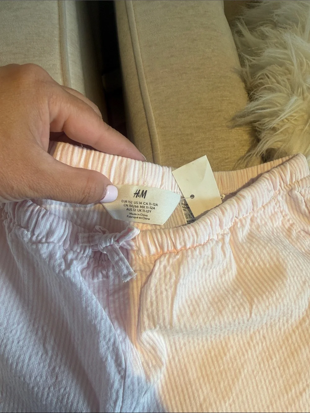 H&M Kids Matching Set - Light Pink & Navy